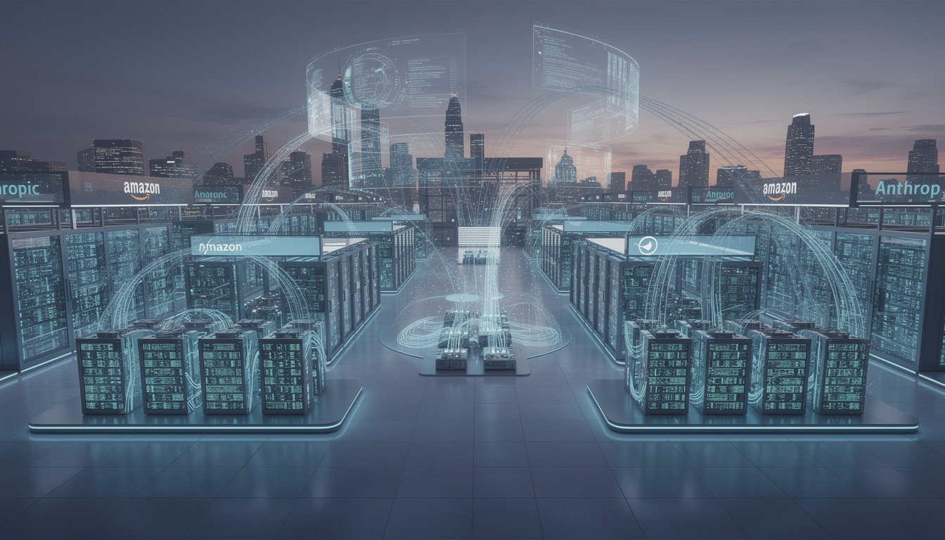 anthropic obtient un investissement de 5 milliards de dollars d'amazon et s'engage à investir 100 milliards dans les services cloud en contrepartie.