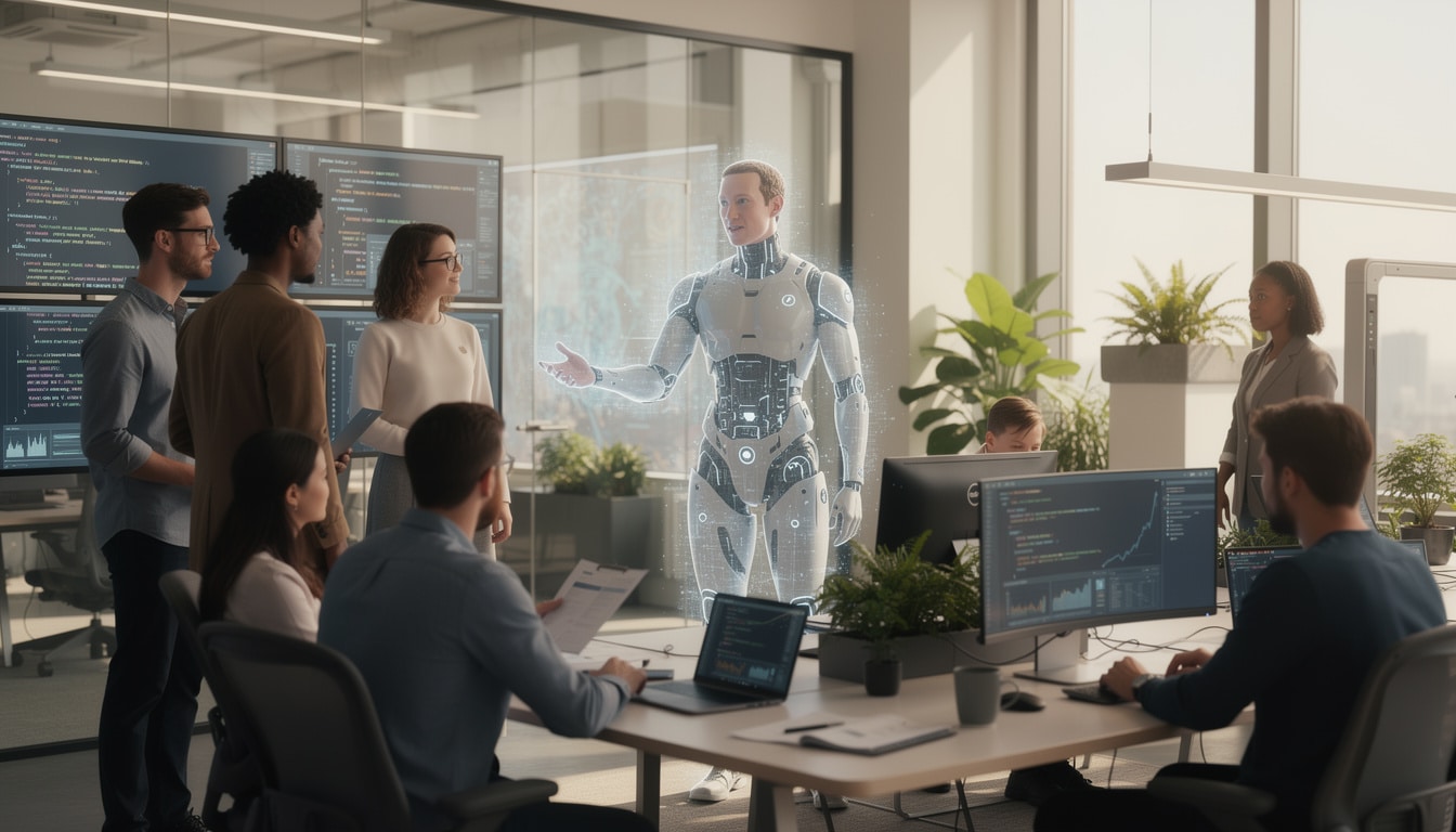 découvrez comment mark zuckerberg crée une intelligence artificielle à son image, intitulée « bonjour patron, que penses-tu de mon travail ? », pour transformer le futur de l'ia.