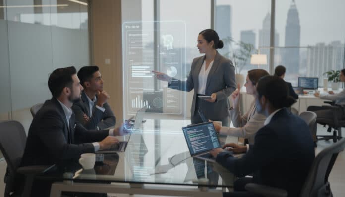 découvrez dans cette chronique économique comment l'intelligence artificielle transforme l'anglais en une compétence essentielle pour réussir dans le monde professionnel.