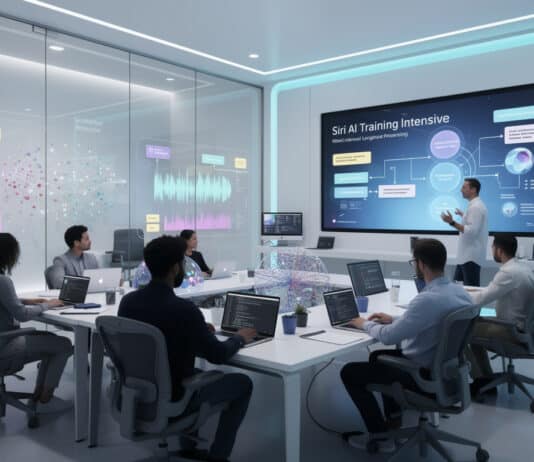 Intelligence artificielle : Apple invite les développeurs de Siri à se remettre à niveau pour booster l’assistant vocal apple encourage les développeurs de siri à actualiser leurs compétences en intelligence artificielle pour améliorer les performances de l’assistant vocal.