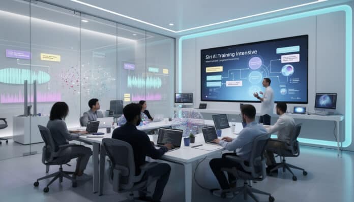 apple encourage les développeurs de siri à actualiser leurs compétences en intelligence artificielle pour améliorer les performances de l’assistant vocal.