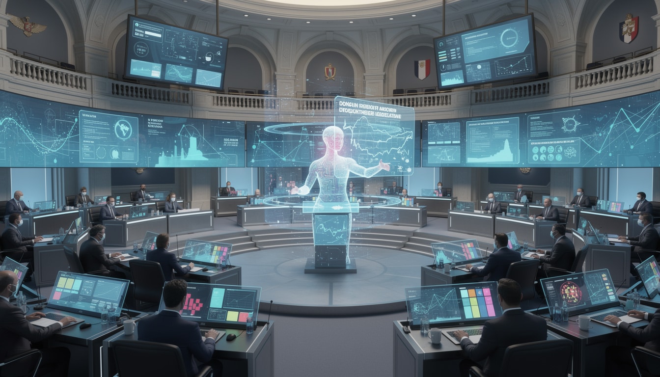 découvrez comment l'intelligence artificielle révolutionne la politique avec 'un œil sur demain', un député virtuel innovant au parlement, qui anticipe et transforme les décisions pour un avenir meilleur.