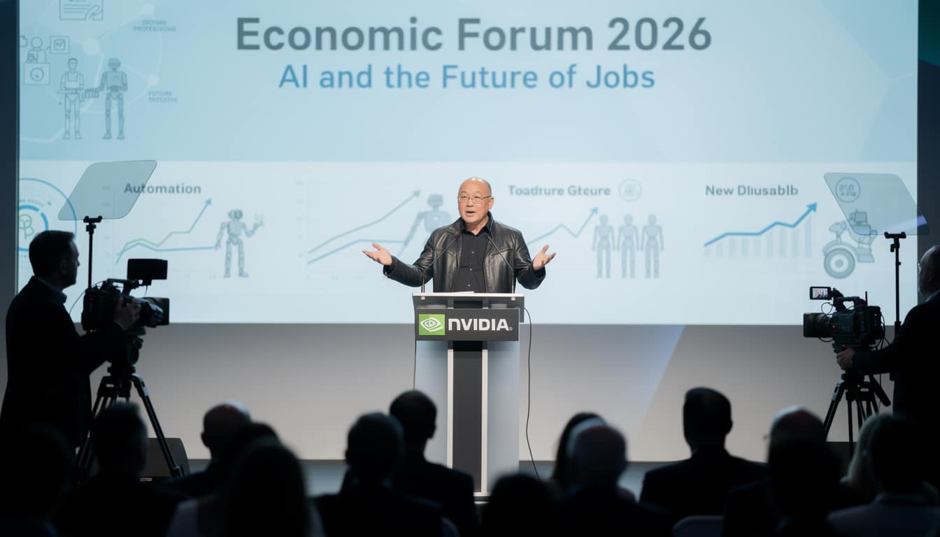 alors que les travailleurs craignent l'impact de l'ia sur l'emploi, jensen huang de nvidia souligne que l'intelligence artificielle crée de nombreuses opportunités professionnelles.