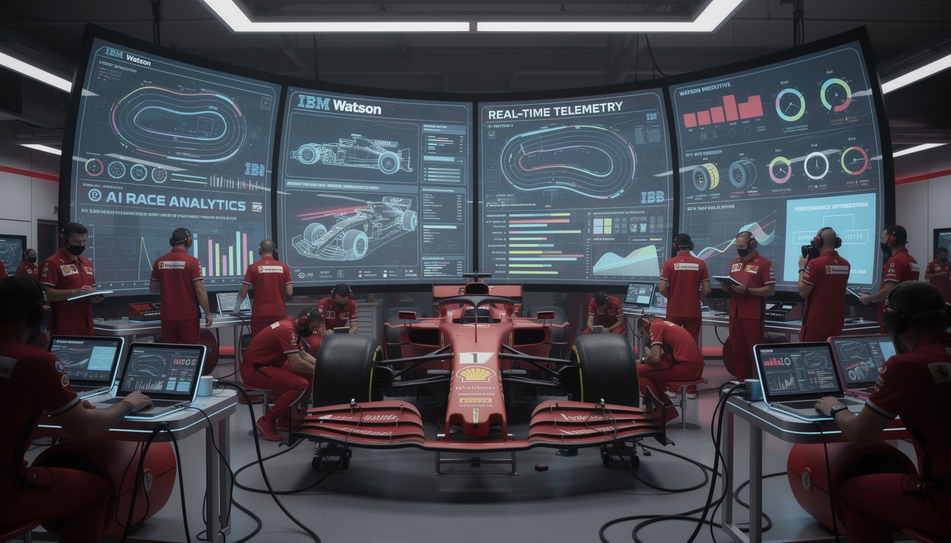 découvrez comment ferrari utilise l'intelligence artificielle d'ibm pour engager et transformer les fans de formule 1 en superfans passionnés, grâce à des expériences personnalisées et innovantes.