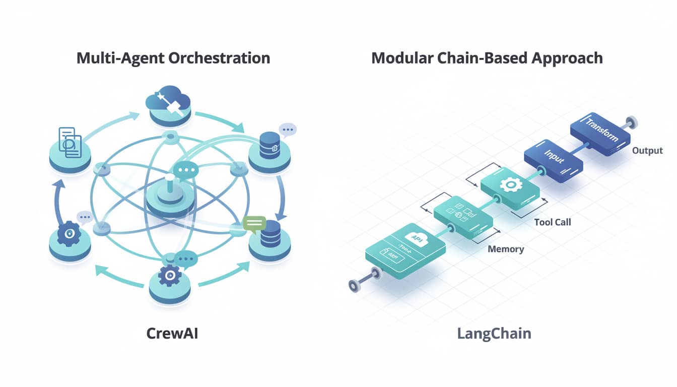 découvrez une comparaison détaillée entre crewai et langchain pour choisir le framework idéal adapté à vos projets de développement, en fonction de vos besoins et objectifs.