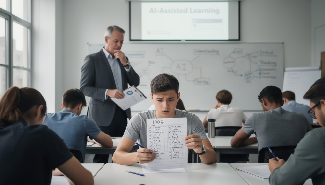 découvrez le témoignage d’une formatrice sur l’impact de l’ia : certains obtiennent jusqu’à 98 % à l’écrit sans comprendre le sens, soulevant des enjeux majeurs pour l’apprentissage.