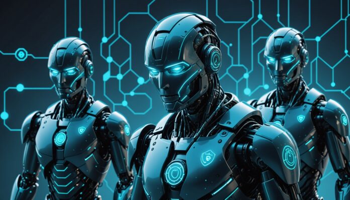 Illustration de la sécurité des agents IA et des identités machine
