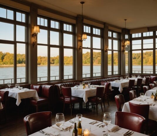 Les bouillons parisiens s’imposent au-delà de la capitale Salle d'un restaurant bouillon à la française avec grandes baies vitrées et tables dressées