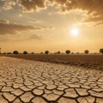 Le mois de juillet le plus chaud jamais mesuré en France : ce que disent les chiffres Paysage français craquelé par la sécheresse sous une chaleur extrême