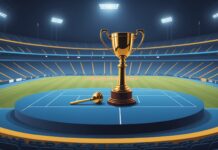 Sport professionnel : ce que change la nouvelle loi sur la gouvernance et le financement Illustration d'un stade sportif associé à des symboles de gouvernance et de régulation juridique