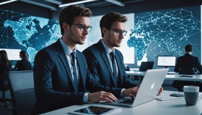 Illustration symbolisant l'impact de l'intelligence artificielle sur l'emploi des jeunes diplômés