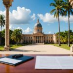 Documents institutionnels symbolisant l'accord-cadre entre l'Etat et la Martinique