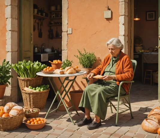 Nonna maxxing : la tendance lifestyle 2026 qui remet le rythme des grands-mères italiennes à la mode Illustration d'une scène de vie italienne paisible évoquant la tendance lifestyle nonna maxxing