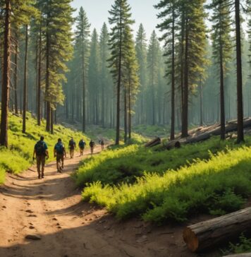 Forêt de Fontainebleau : la réouverture après l’incendie de l’été 2026 Sentier de randonnée dans la forêt de Fontainebleau après l'incendie et la réouverture de 2026
