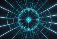 Pourquoi une intelligence artificielle vraiment « superintelligente » est (probablement) impossible Illustration conceptuelle d'un réseau neuronal enfermé dans des limites géométriques symbolisant les bornes théoriques de l'IA