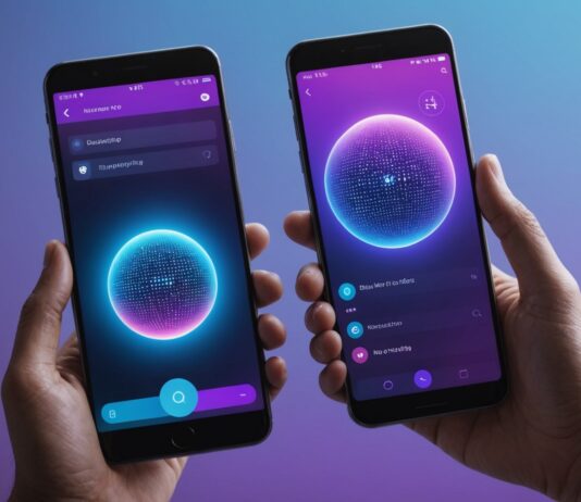 Zuckerberg promet un agent IA personnel à chaque internaute Illustration d'un agent IA personnel sous forme d'orbe numérique lumineux au-dessus d'un smartphone