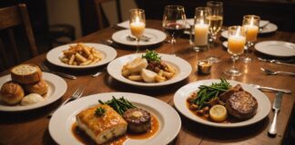 Restauration en France : la crise des défaillances derrière le retour du bistrot Scène de bistrot français avec plat traditionnel, illustrant la crise et le renouveau de la restauration en France