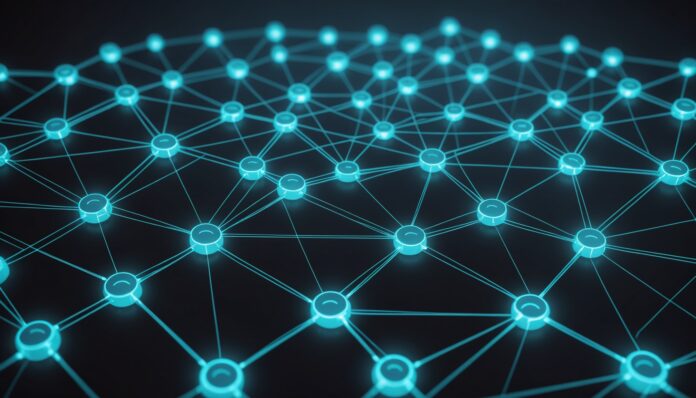Réseau d'agents IA interconnectés symbolisant les protocoles A2A et MCP