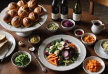 Fermentation, flexitarisme, snacking : les tendances qui redessinent les cartes des restaurants français Assiette de produits fermentés et pain artisanal sur une table de bistrot français