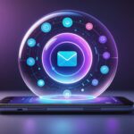 Illustration d'un agent IA personnel Meta Muse interagissant avec un smartphone