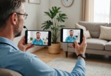 Téléconsultation médicale : le gouvernement met fin aux options payantes coupe-file Patient en téléconsultation médicale avec un médecin via smartphone