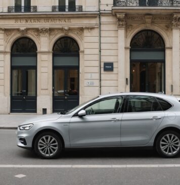 Location voiture Paris : le guide pratique pour bien choisir Voiture de location garée dans une rue parisienne