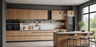 Cuisine équipée : les critères essentiels avant de se lancer Cuisine équipée moderne avec plan de travail et rangements sur mesure
