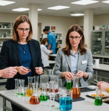 Fête de la Science 2026 : la 35e édition met la recherche à table Visiteurs découvrant des expériences scientifiques lors d'une journée portes ouvertes de la Fête de la Science
